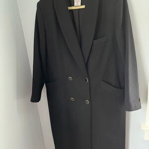 Black Double-Breasted Blazer‎